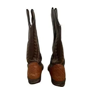 Tony Lama Aztec Shrunken Shoulder Western Boots Mens 8 Brown Rodeo Cowboy Tony Lama | Shoes | Tony Lama Kango Tobac Aztec Shrunken  main image 3
